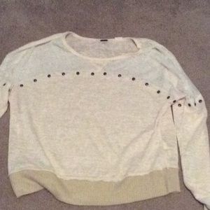Long sleeve studded top